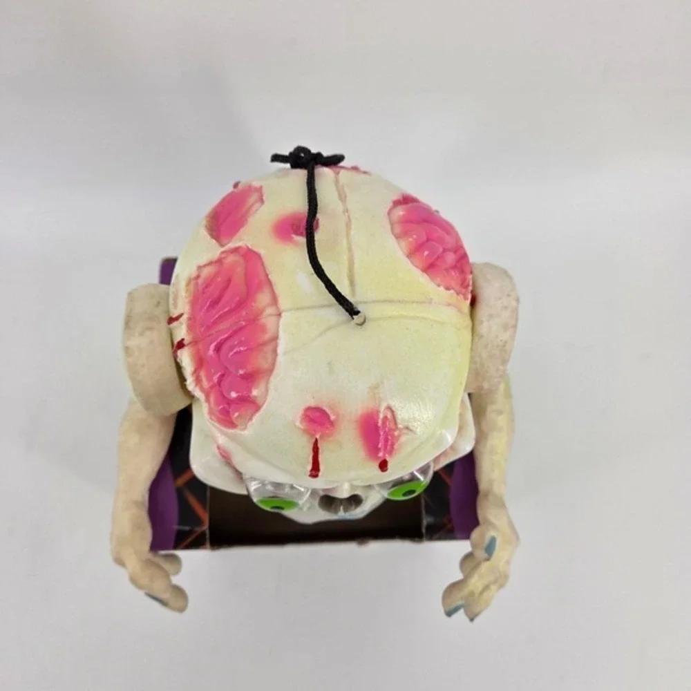 Vintage 1994 Twinkle Shakin Mutant Skull Halloween Spooky Light Up‎ Toy Tested